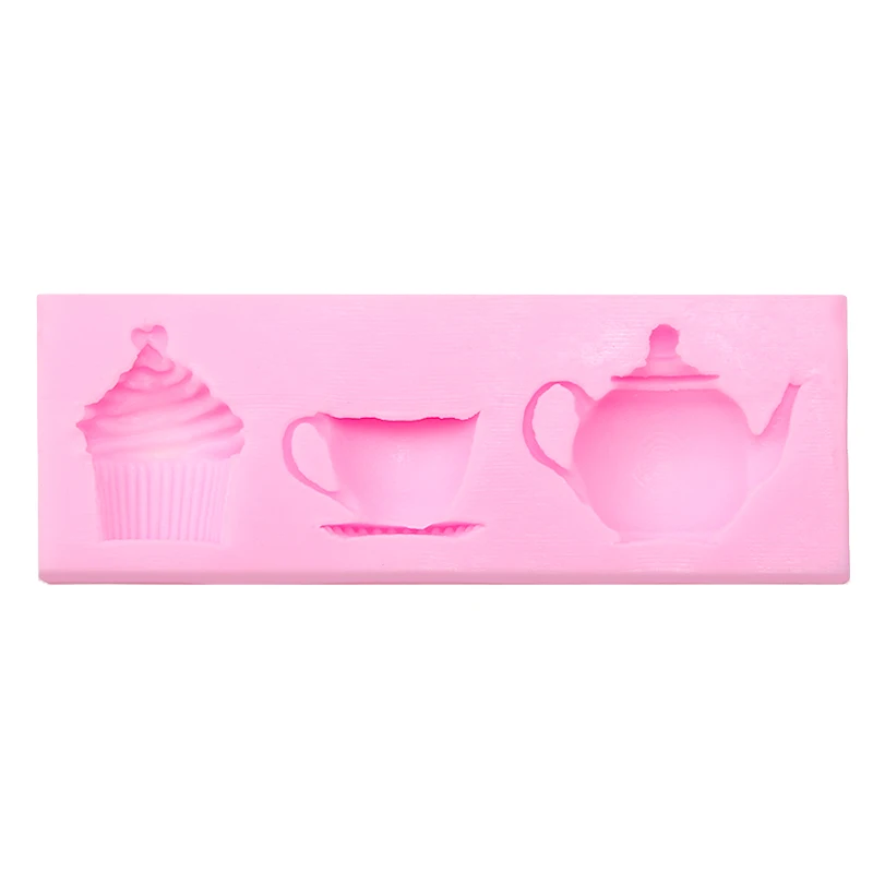 3D чайник Форма чашки торта силиконовая форма для помадки формы DIY шоколадные