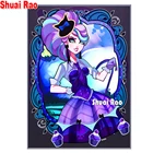 Diy алмазная живопись милое голубое платье девушка 5d алмазная вышивка камни в форме ромба Стразы Вышивка крестиком Мозаика, алмазная пазл портрет