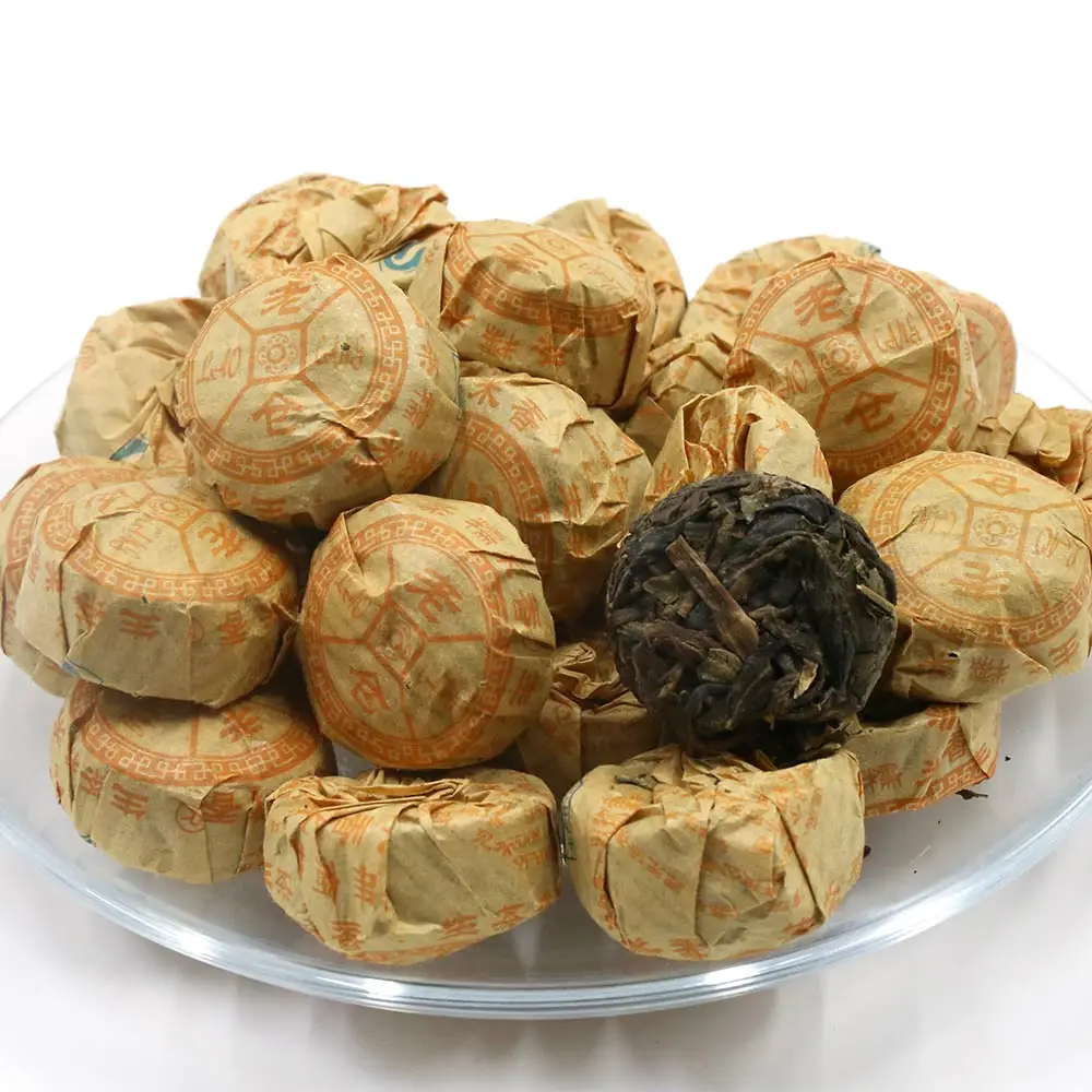 чай пуэр Laocang 2015 г. мини-сырец из ПУ-erh Tuocha с глютиновым ароматом рисовый Sheng Pu-erh Tuo