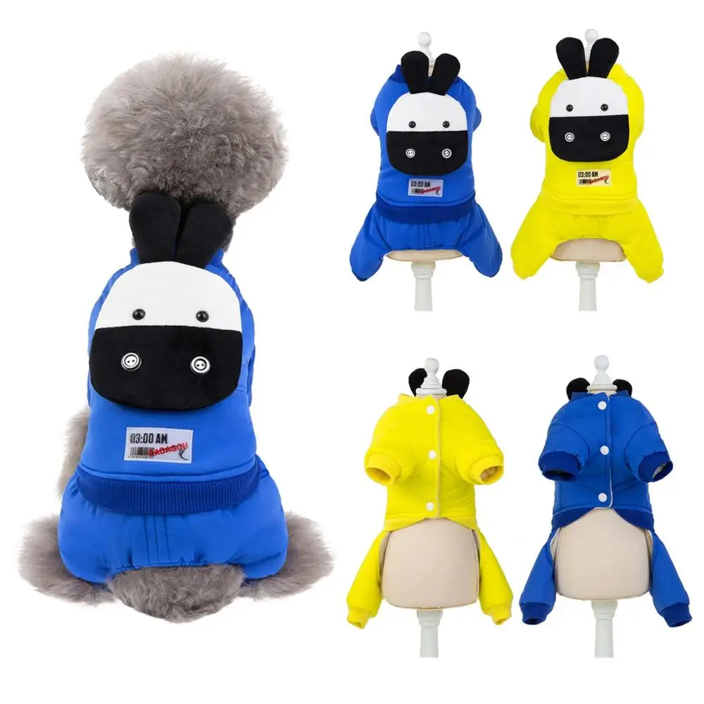 Z60 утолщенный зимний комбинезон для домашних животных одежда теплая собака