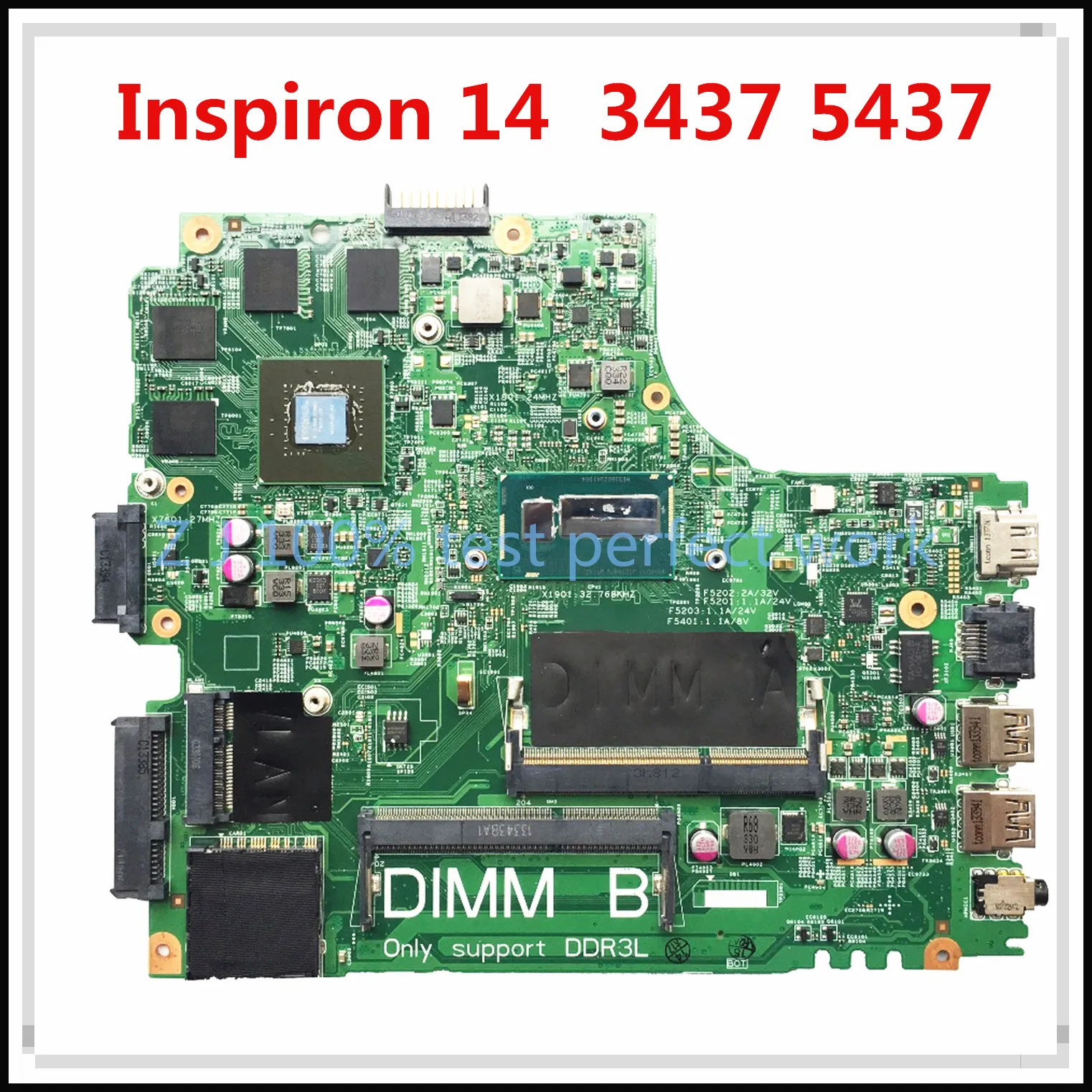 Материнская плата для ноутбука DELL 3437 5437 с процессором SR16Z i7-4500 GT750 2 Гб GPU PWB:VF0MH CN-01C6NT