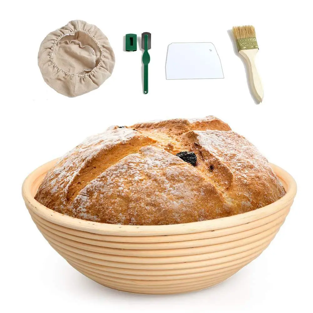 10 дюймов ручная работа круглая форма корзина для хранения ротанговая Фруктовая