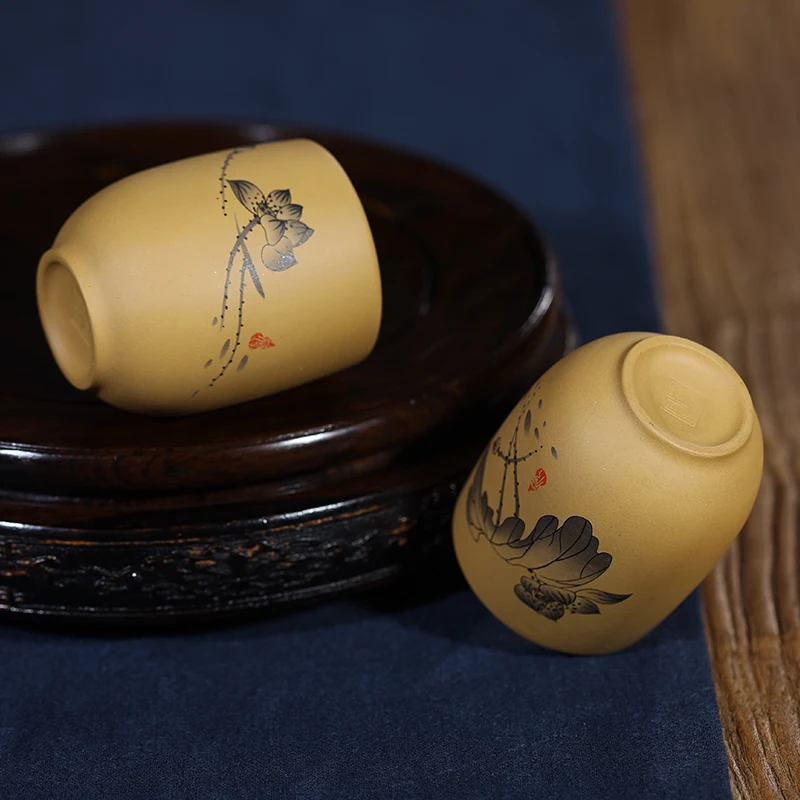 Китайская чайная чашка 120 мл из исинской глины сегментные грязевые чашки Пуэра