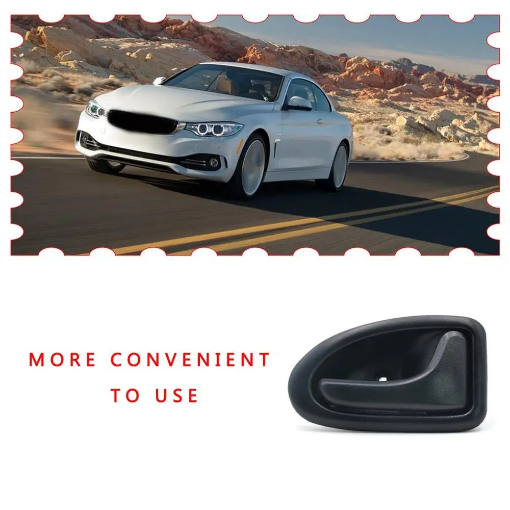 

1 PCS Black Left/Right Interior Door Handle Front Car Knob Inner Door Handles Black for Renault Clio 2 Car Accessories