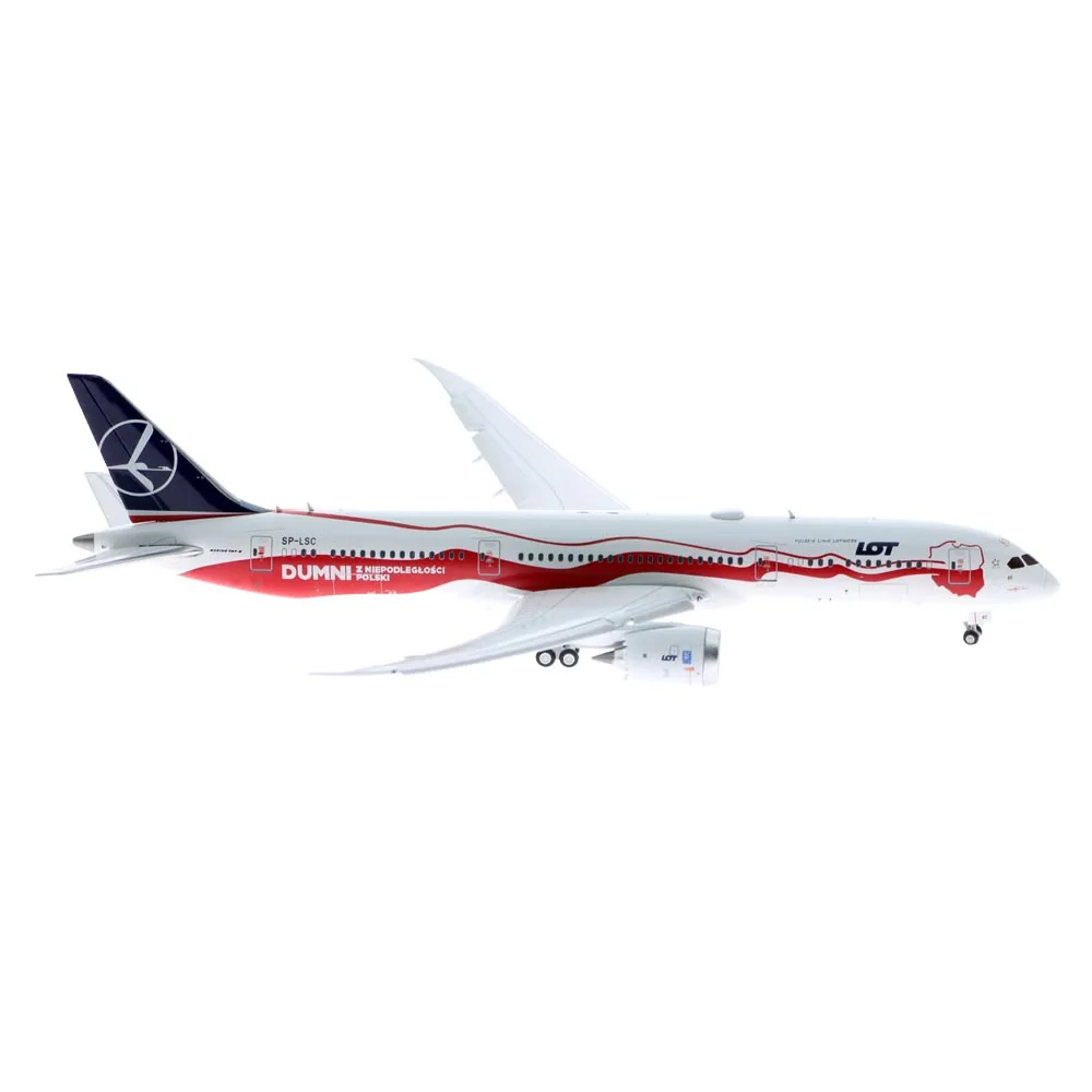 

1:400 Alloy Collectible Plane JC Wings XX4062A LOT Polish Airlines Boeing 787-9 Diecast Aircraft Jet Model SP-LSC Flaps Down
