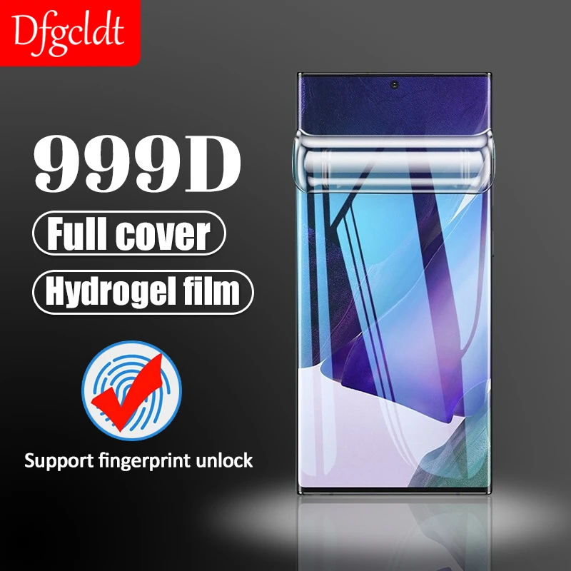 

999D Full Cover Screen Protector Protective Film for Samsung Galaxy Note 20 Ultra 10 9 8 S21 S20 S10 S9 S8 Plus Hydrogel FIlm