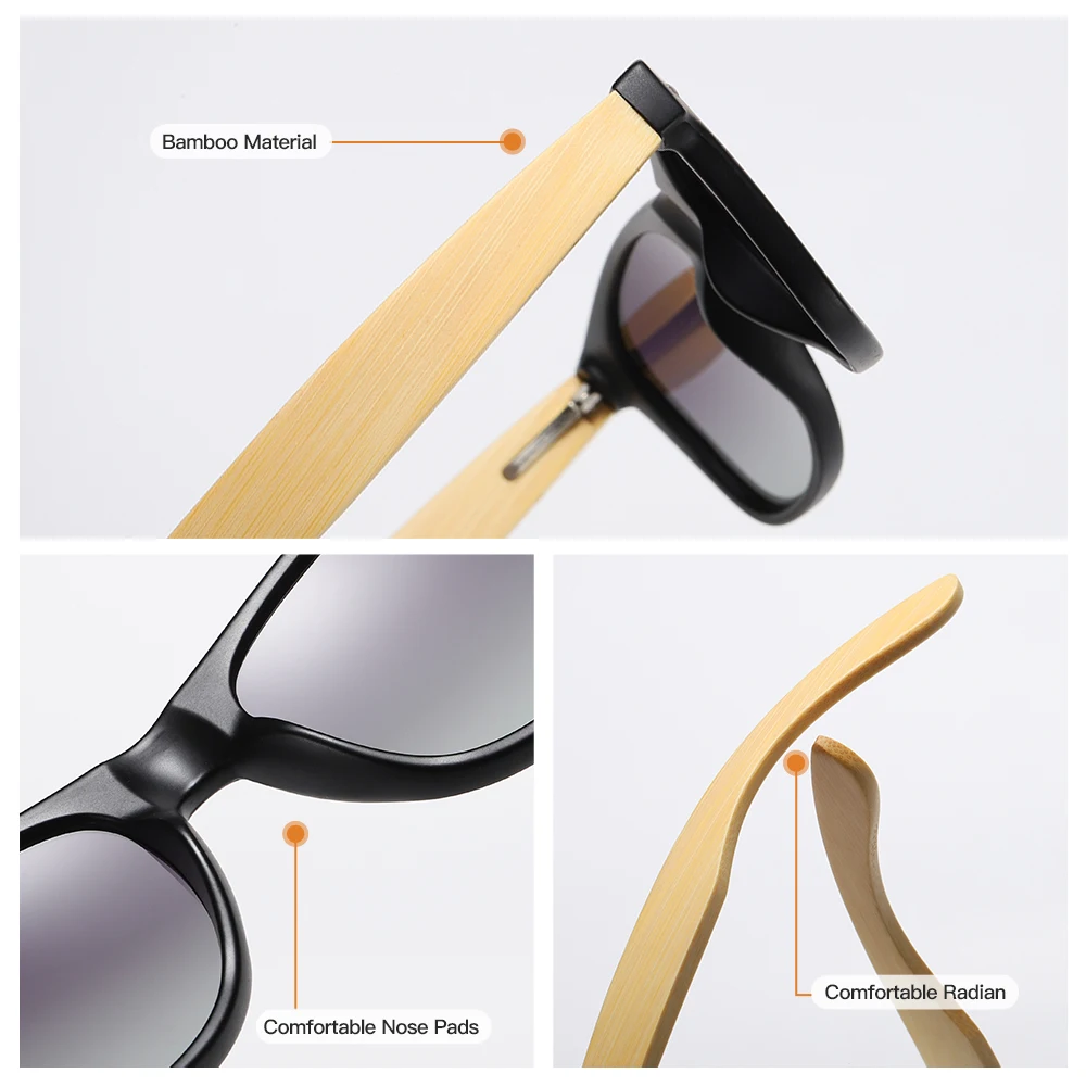 Женские солнцезащитные очки из бамбука с поляризацией|bamboo sunglasses|wood sunglassessunglasses