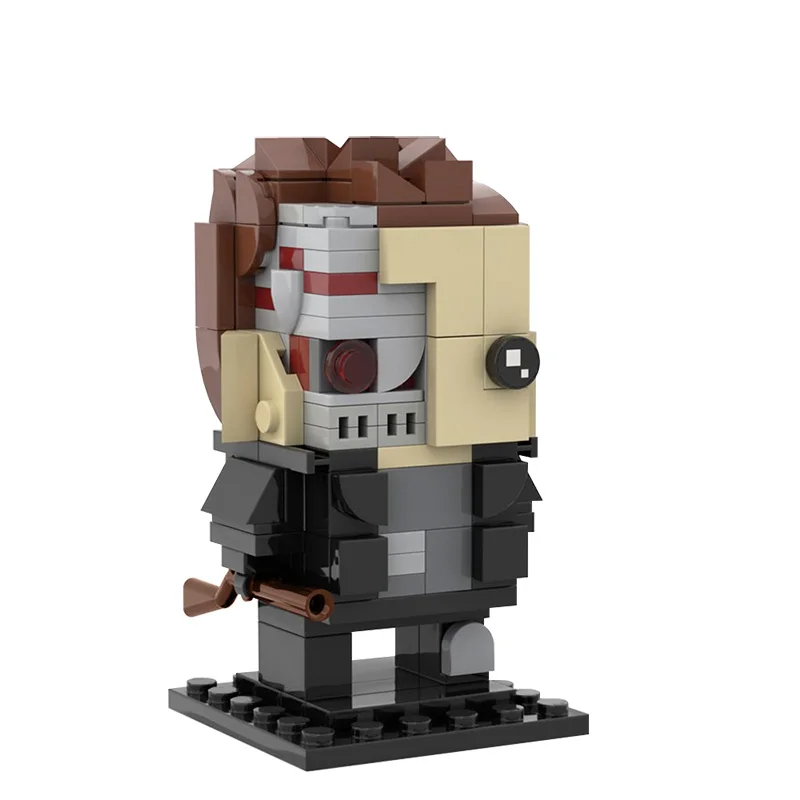 

Buildmoc фигурки из кино Шварценеггера T-800 робот Терминаторы мс Brickheadz модель мелкие декоративные строительные блоки игрушки подарки