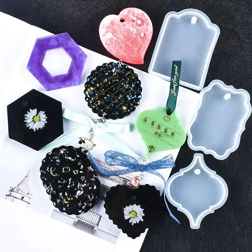 

Silicone Christmas DIY Crystal Epoxy Mold Christmas Tree Snowflake Elk Pendant Silicone Mold Keychain Listing Jewelry