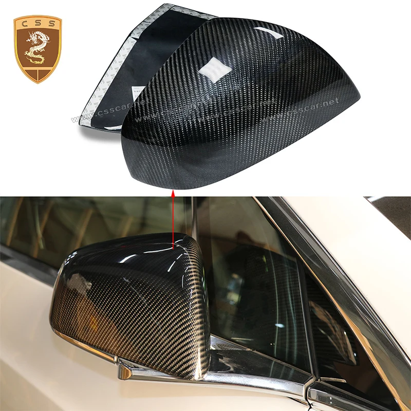 

Carbon Fiber Side Rearview Mirror For Tesla Model X Model S Wide Angle View anti glare door mirror