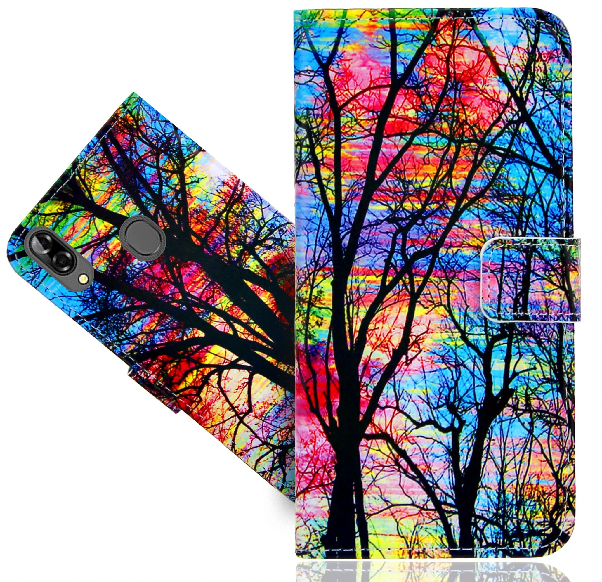 Кожаный чехол-бумажник с рисунком чехол кармашком для карт Samsung Galaxy A3 A5 A6 A7 A8 A9 J3 J4