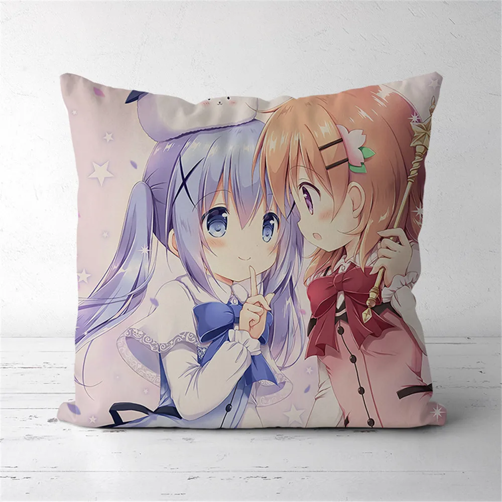 

Is The Order A Rabbit？ Chino Kokoa Anime Two Sided Pillow Cushion Case Cover 291
