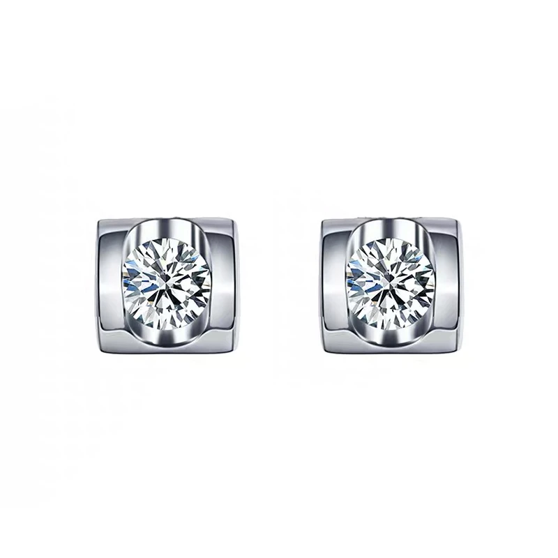 Категории S925 0.5ct Mosan Алмаз серьги-гвоздики ожерелье для Женская мода шикарный