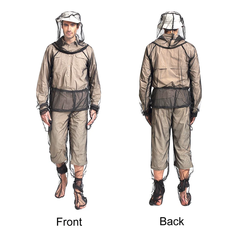 

Outdoor Anti-mosquito Equipment Travel Camping Protector Mitts Pants Net Yarn Mesh Cloth Insect Mesh Anti Bug Net Cover
