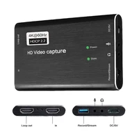 usb3 0 hd 4k60hz video capture hdmi compatible to usb video capture card game streaming live stream broadcast with micinput