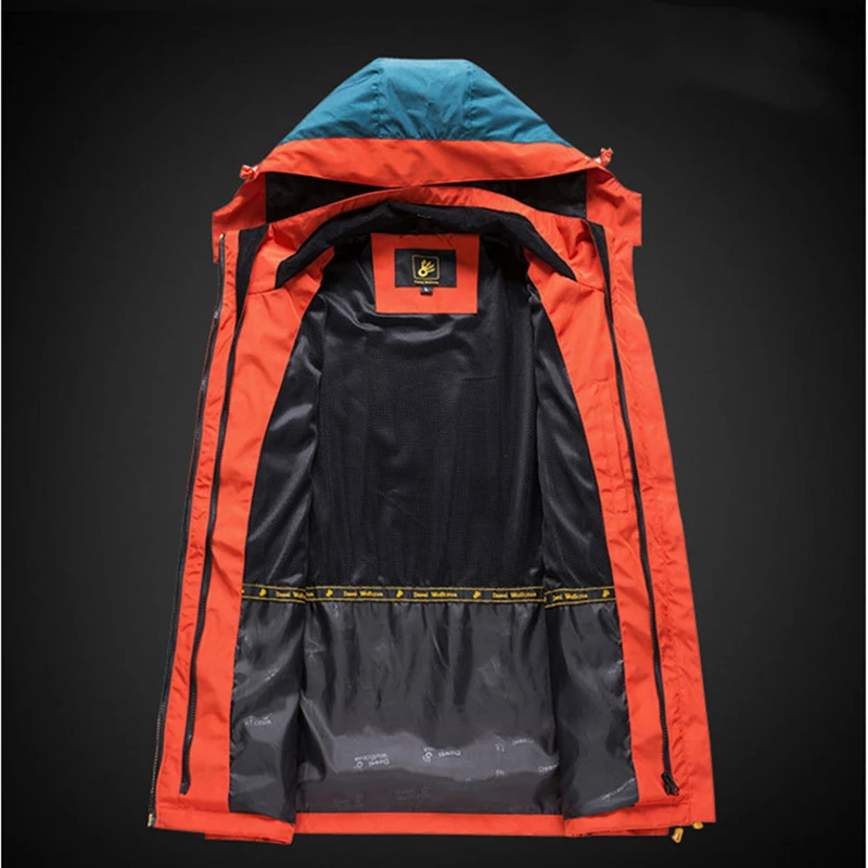 

Winter Men Parka Gore Tex Waterproof Outdoor Fleece Lining Coats and Jackets Thermal Insulation Windbreak Hooded 3In1 Outerwear