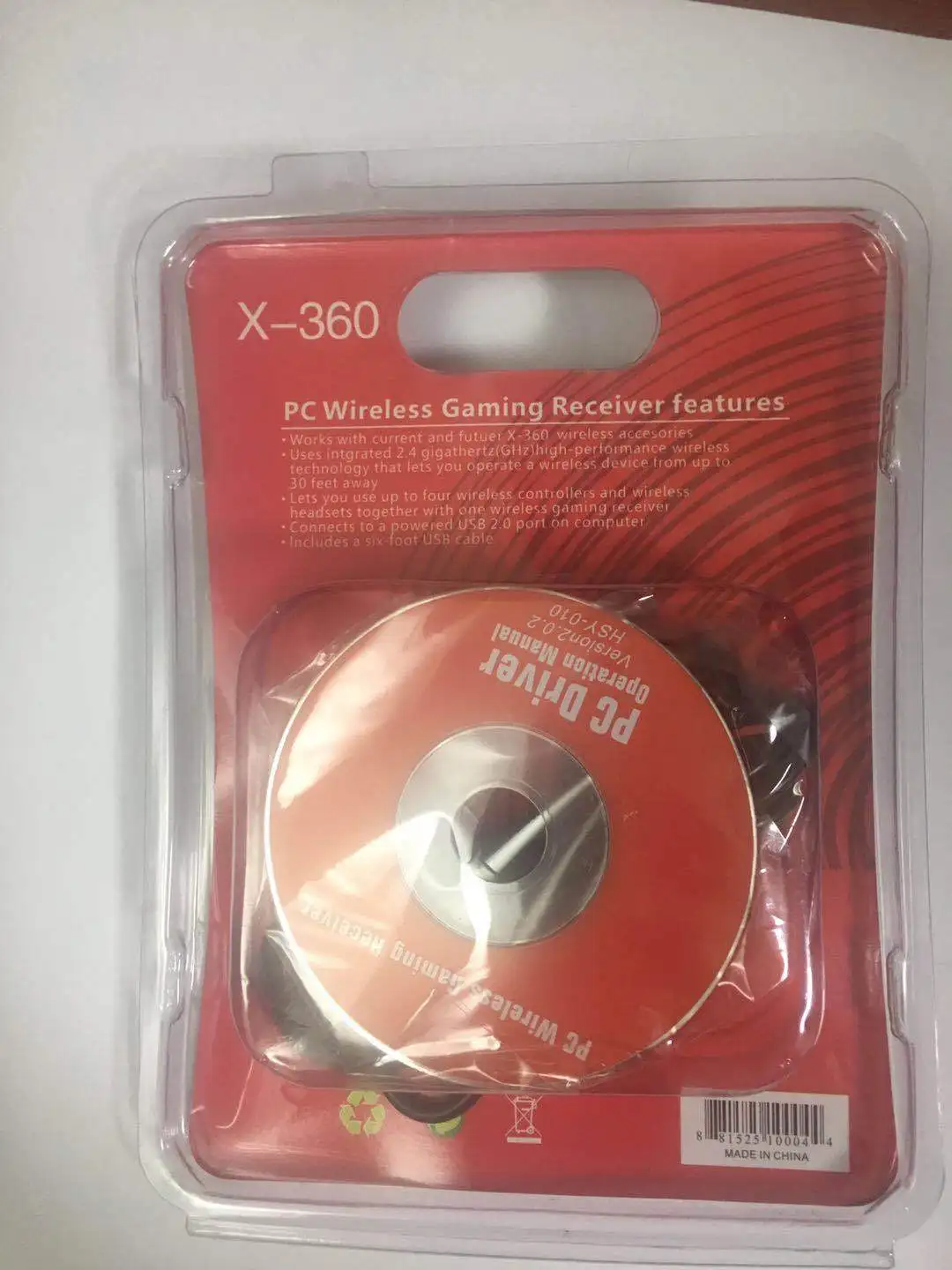 Новый для Xbox 360 Беспроводной геймпад ПК адаптер USB ресивер поддерживает Win7/8/10