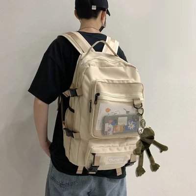 

Student Waterproof Girl Backpack Cute Women Nylon Kawaii School Bag Lady Book Badge Backpack Female Fashion Bags New Trendy 2020