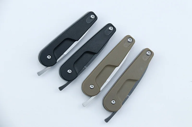 

LEMIFSHE OEM folding knife N690 blade Aluminum outdoor gear tactical camping hunting kitchen knife EDC tool