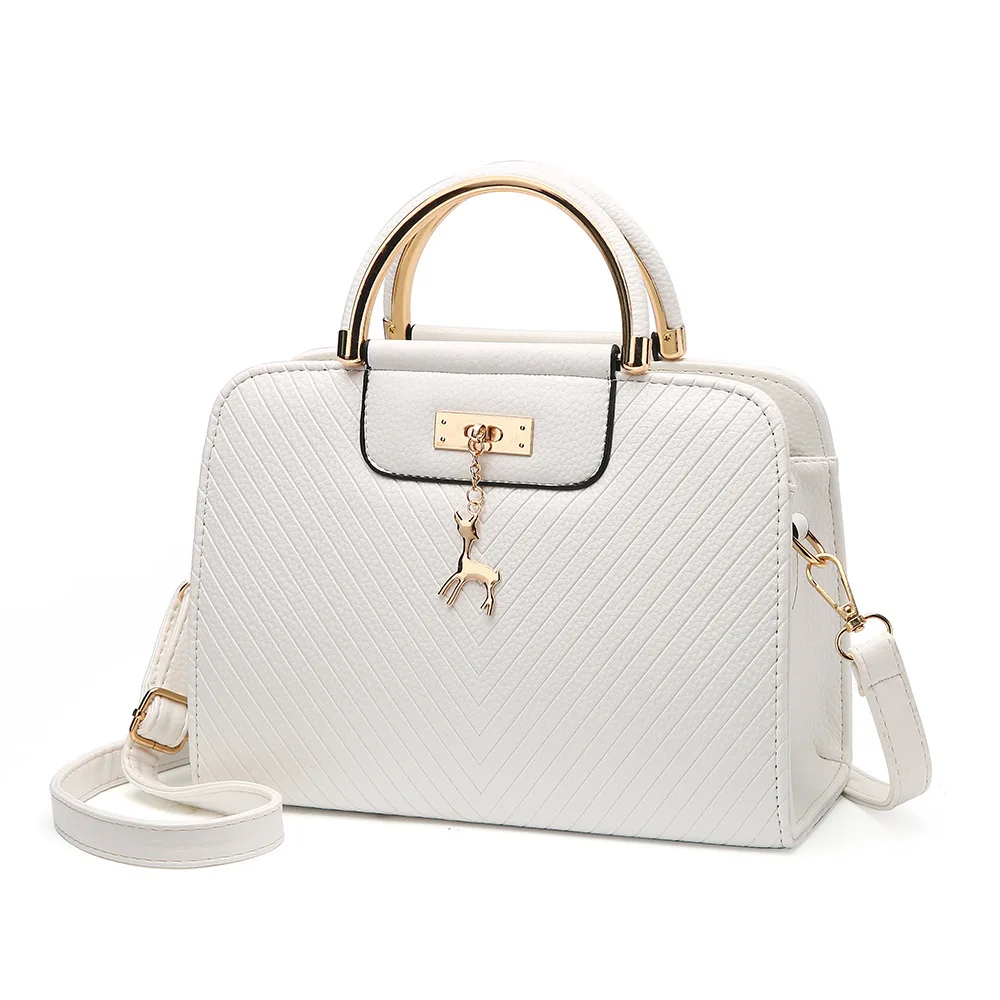 

Female bag 2020 new PU slung elegant handbag stylish single shoulder bag