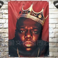 the notorious b i g heavy metal band poster music banner background wall flag decor vintage creative cloth art painting