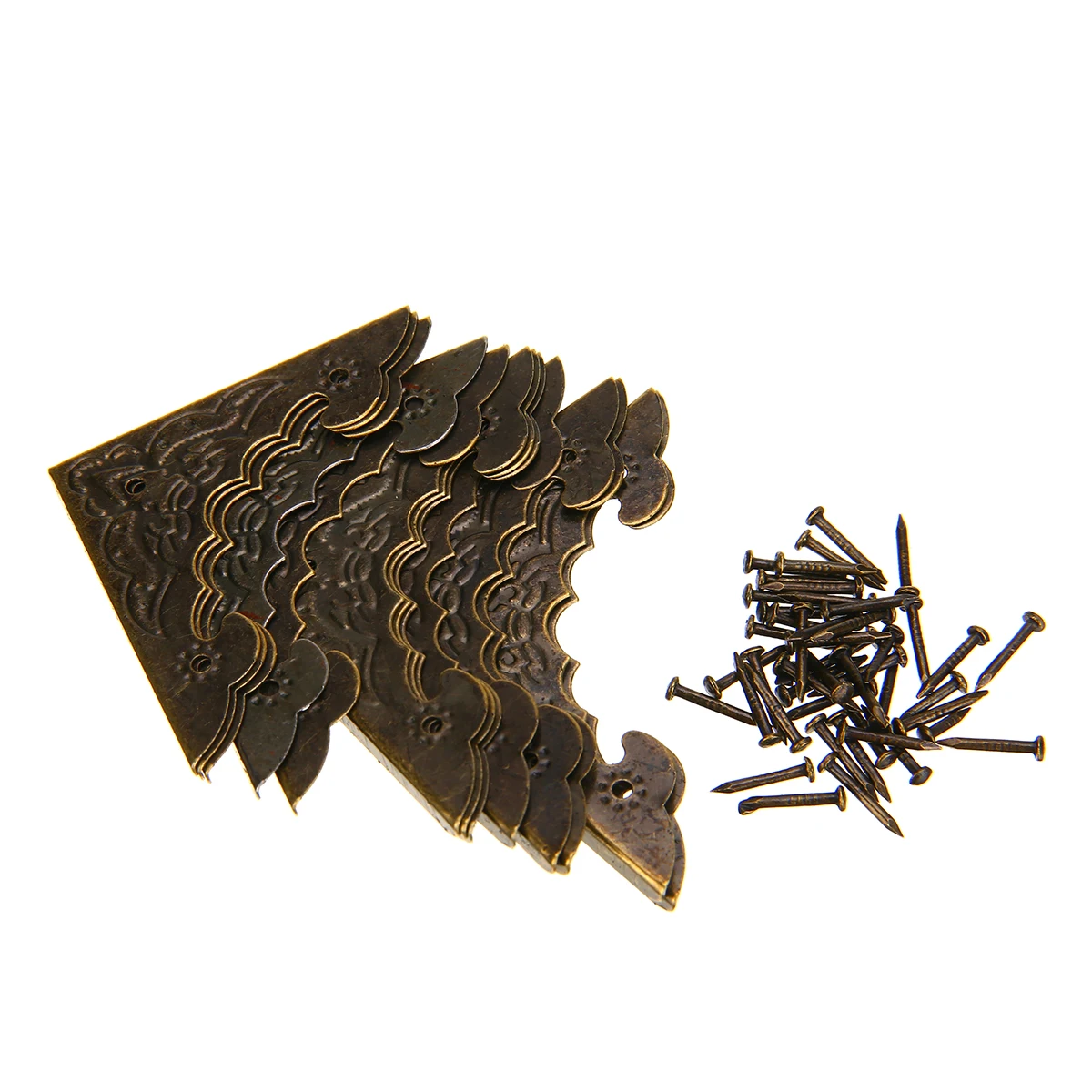 12 шт. декоративная форма летучей мыши деревянный ящик Угловой протектор античная