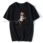 Мужская хлопковая футболка с круглым вырезом, в стиле Харадзюку