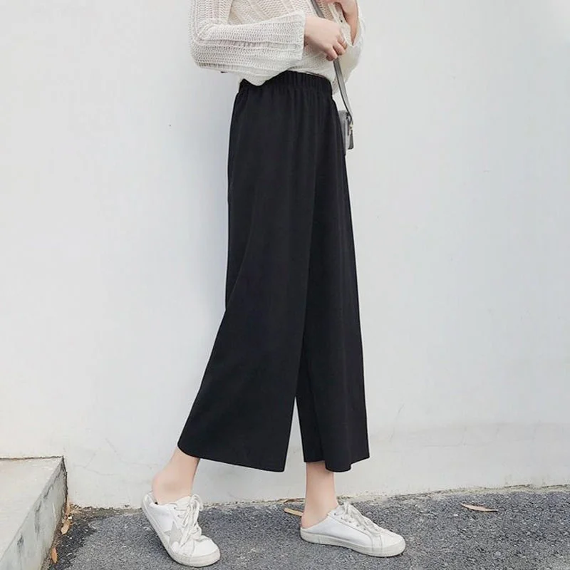 

Pants Women Spring Autumn New Arrival Wide Leg Trouser Soft Elegant Oversize Leisure All-match Work Lady Fashion Loose