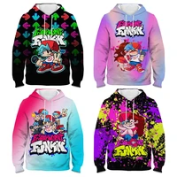 kids friday night funkin 3d print hoodies boys girls cartoon anime sweatshirts tops sudadera spring autumn children pullovers
