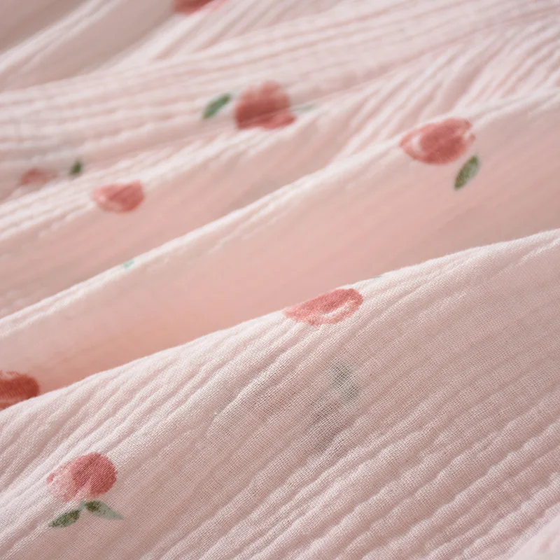 

Women's Cotton Robe Kimono Sleepwear Bathrobe Nightie Print Nightgowns Home Clothes Summer Yukata Night Gowns 2021