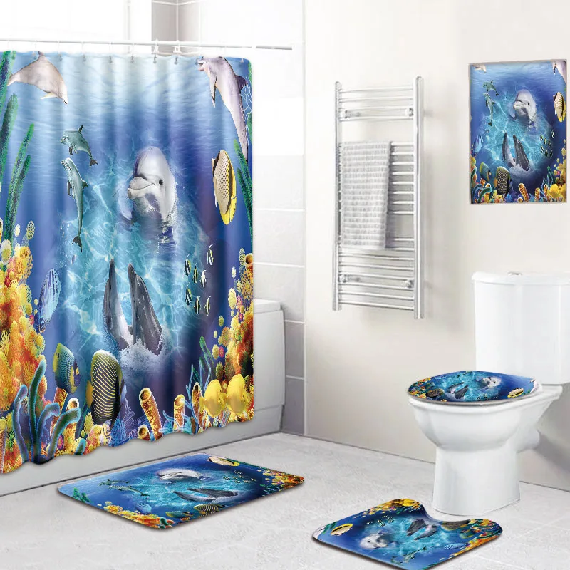 5 шт. набор Современный стиль Многоцелевой Нескользящие мягкие коврики для