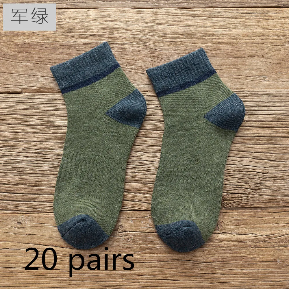 

20pairs Mens Winter Socks Men Cotton Terry socks Plus Velvet Thick Warm Man Socks Breather Business Solid Color Casual Male