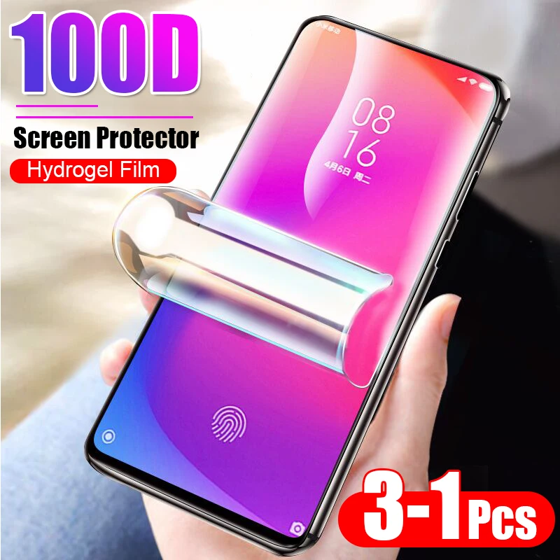 Гидрогелевая пленка 100D для Xiaomi Redmi 4X 5 Plus 6 Pro Note 7 3 1 шт.|Защитные стёкла и плёнки
