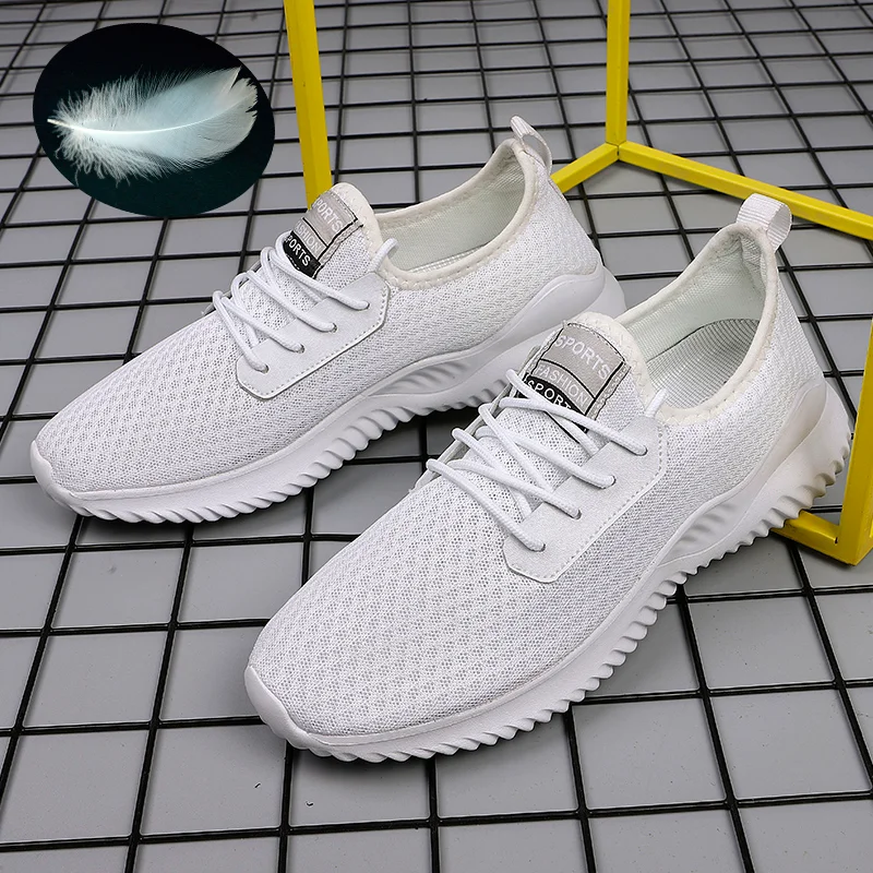 Кроссовки мужские сетчатые Вулканизированная подошва дышащие теннисная обувь