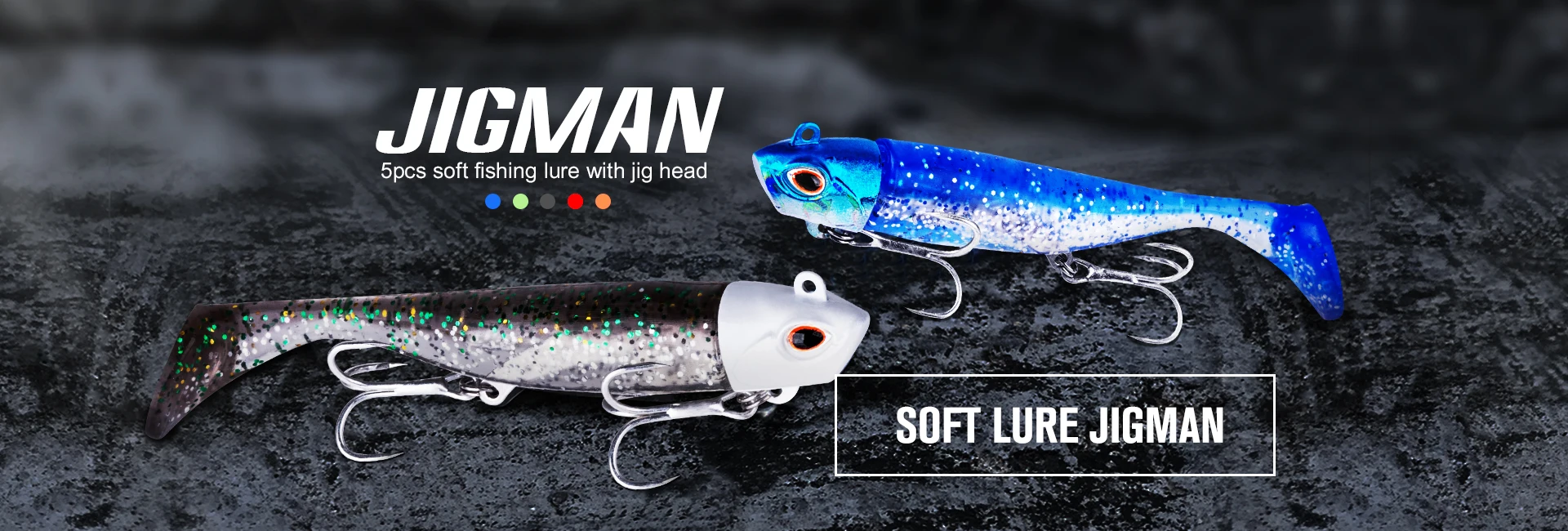Goture 5 шт./компл. Мягкая приманка 20 г 10,8 см Jig Head быстро качели блеск световой дизайн более одинарный крючок колючая для всех рыболовных