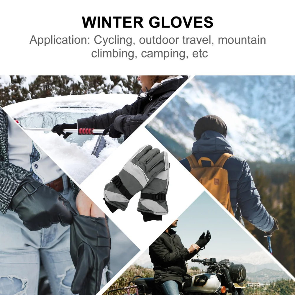 

1 Pair Outdoor Winter Warm Anti-Skid Skiing Cycling