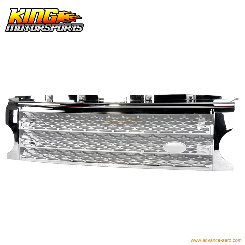 Подходит для 05 09 Land Rover Discovery 3 хромированная Серебристая решетка гриль LR3 2006 2007 2008