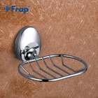 Frap 1 компл. Мыльницы хромированные настенные хромированные аксессуары для ванной комнаты стеклянный держатель для мыла чехол для мыла украшение для дома F1602-1