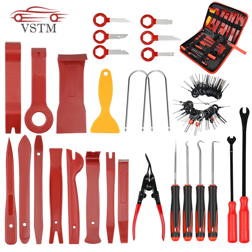65 шт./компл. набор инструментов для ремонта автомобильного аудио радио