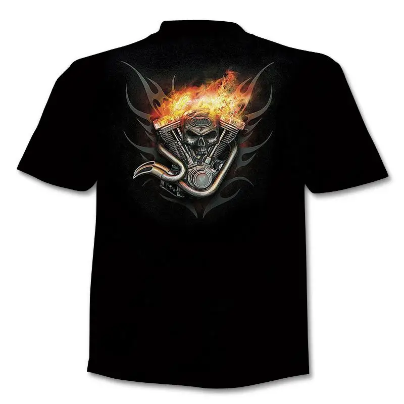 

New Hot 3D Prinr T-shirt Personalized Color Skull / Creative Art Design Cartoon Summer Short Sleeve Fashionable Fashion Top