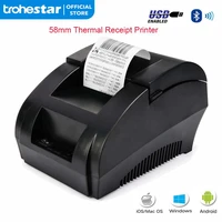 58mm pos thermal receipt printer bill printer for windows support cash drawer ticket printer restaurant and supermarket