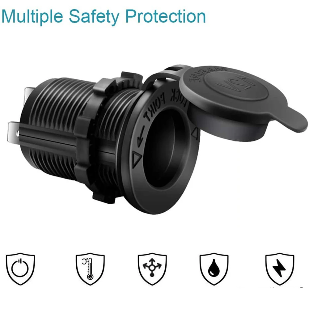 Водонепроницаемая Автомобильная розетка 12 В для ремонта морских мотоциклов ATV RV