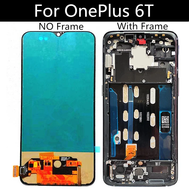 6 41 &quotTFT LCD для Oneplus 6t дисплей + кодирующий преобразователь сенсорного экрана в