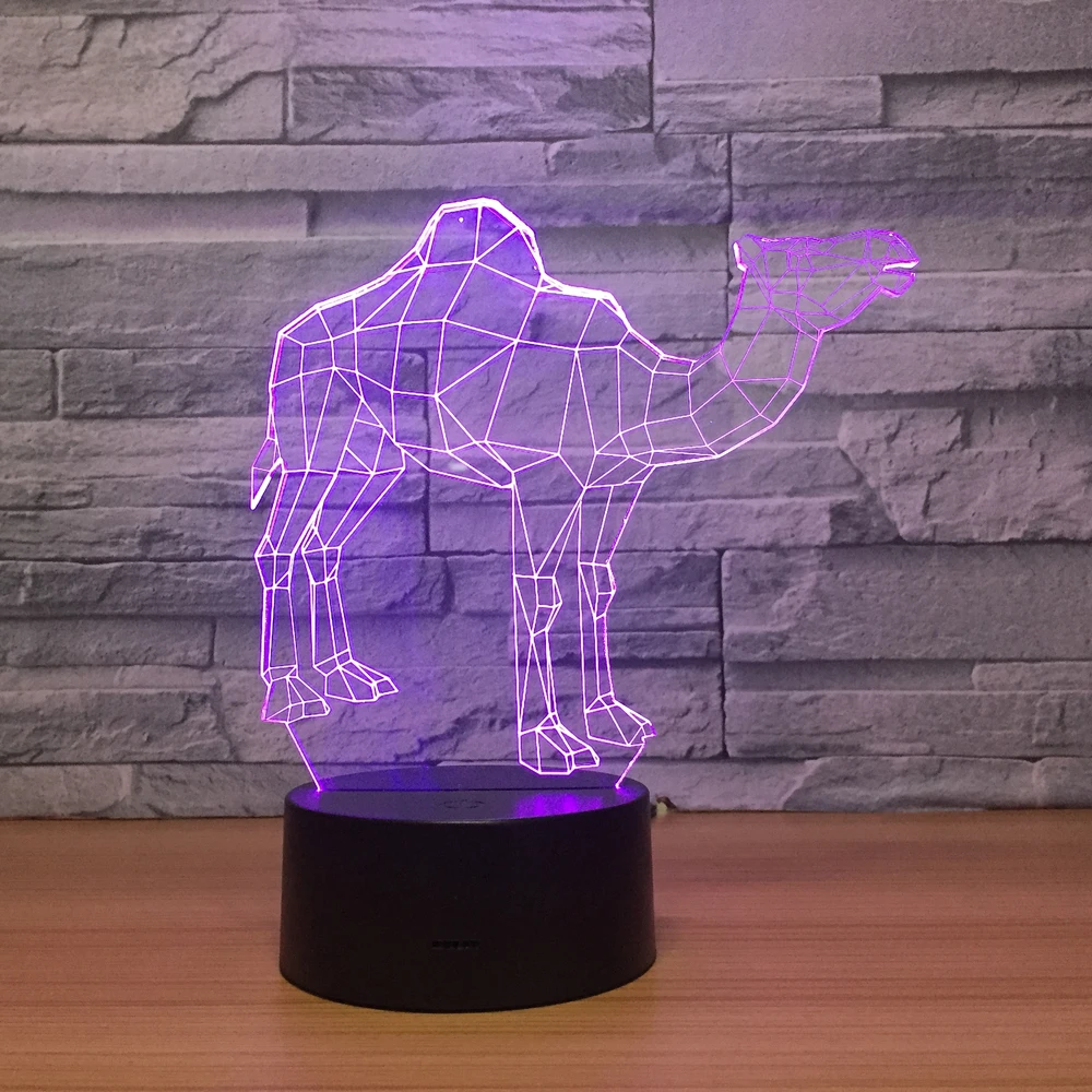 Новинка 2018 ночсветильник camel 3D лампа для умного дома Энергосберегающая