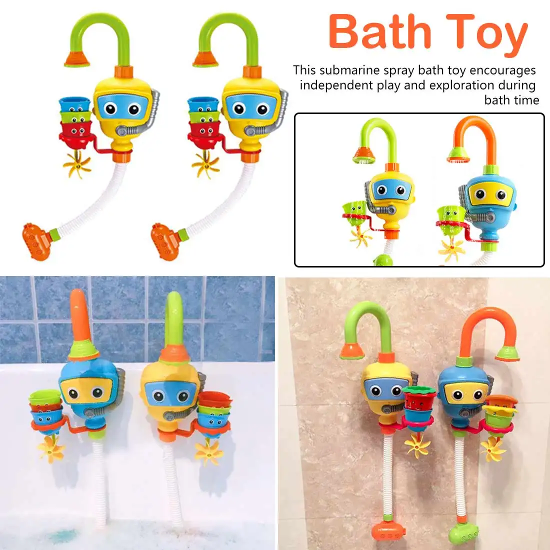 Водяное колесо душ спрей вода игра для ванной игрушки для ванной детские игрушки для ванной Аксессуары для ванной
