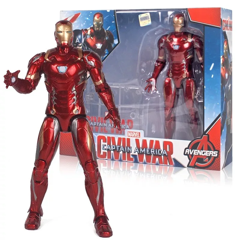 

Hot Sale The Avengers Cartoon Toy Iron Man Spider-Man US Captain Wolverine Character Movable Toy Boy Best Birthday Present