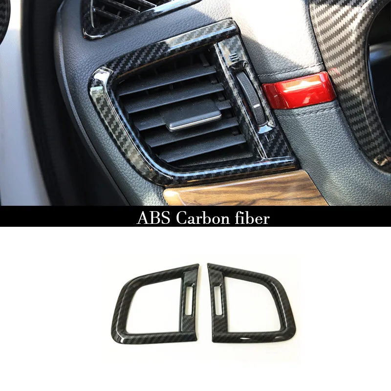 

ABS Carbon fiber For Honda CR-V CRV 2017 accessories Car left and right air outlet sticker Cover Trim Car styling 2pcs