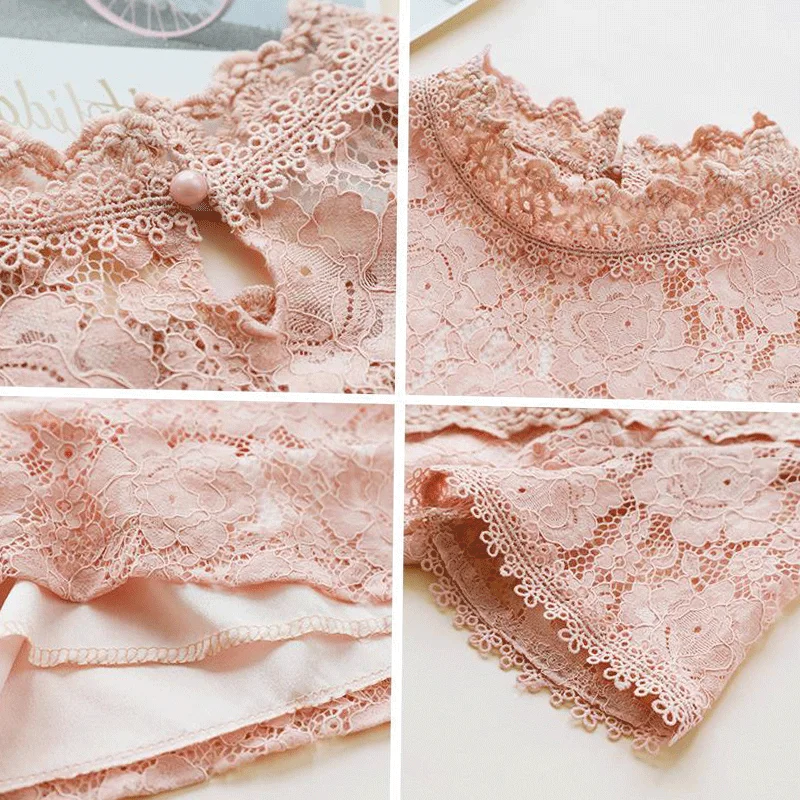 

New Women Casual Basic Summer Lace Blouse Top Shirt Hollow Short sleeve Plus Size S~2XL