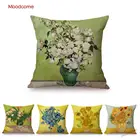 Наволочка для подушки с изображением Ван Гога натюрморта масляной живописи деревенского ландшафта подсолнуха ириса миндаля цветущего цвета