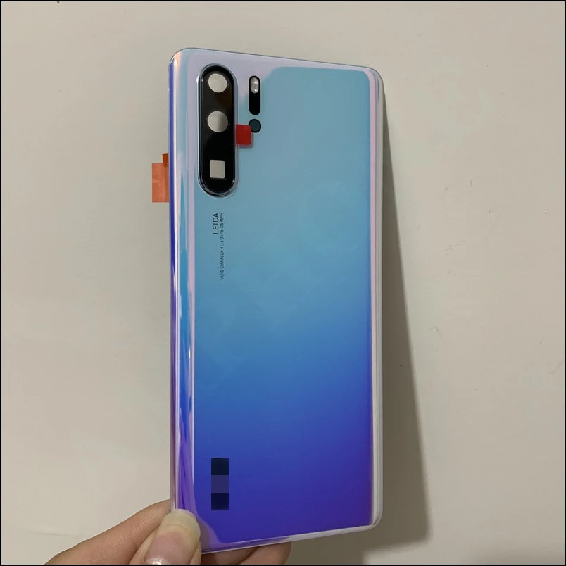 For P30 Pro Original Tempered Glass Back Cover Spare Parts For Huawei P30 Pro Back Battery Cover Door Housing + Camera Frame enlarge